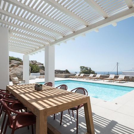 Villa Petra Mare Above Mykonos Town Private Pool Exterior photo